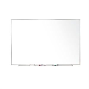 Pemberly Row 48.5&quot x 60.5&quot Aluminum Fr. Ceramic Magnetic Whiteboard