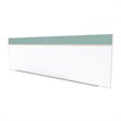 Pemberly Row Vinyl 5' x 16' Bulletin & Magnetic Whiteboard Set-A in Stone