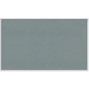 Pemberly Row Vinyl 18&quot x 24&quot Bulletin Board with Aluminum Frame in Stone
