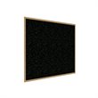 Pemberly Row Wood 4' x 4' Rubber Bulletin Board with Wood Frame in Multi-Color