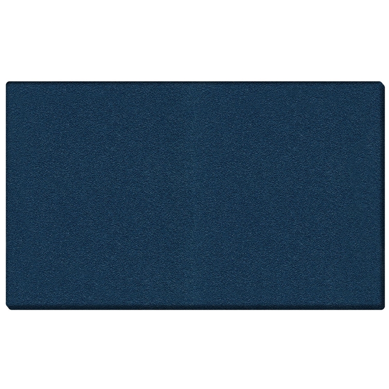 Pemberly Row Vinyl 4' x 8' Wrapped Edge Bulletin Board in Navy