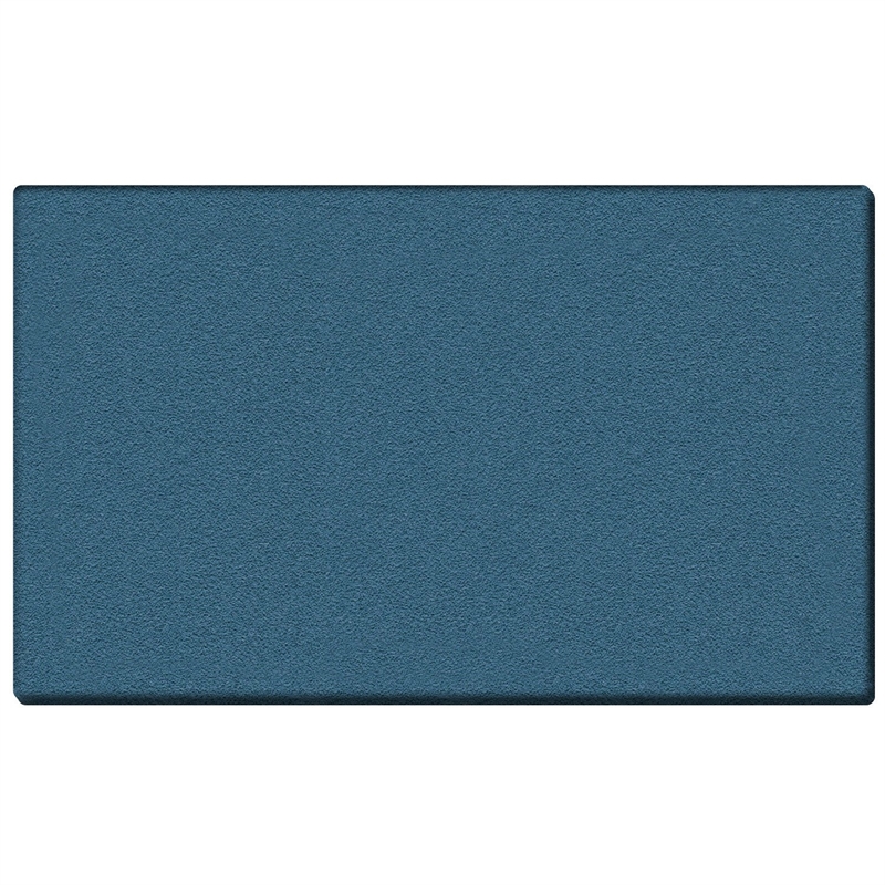 Pemberly Row Vinyl 4' x 5' Wrapped Edge Bulletin Board in Ocean Blue