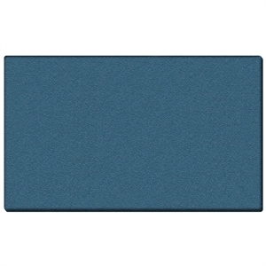 Pemberly Row Vinyl 4' x 5' Wrapped Edge Bulletin Board in Ocean Blue