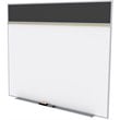 Pemberly Row 5' x 6' Rubber Bulletin & Magnetic Whiteboard Set-A in Black