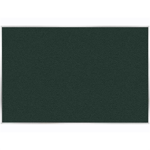 Pemberly Row Vinyl 4' x 12' Bulletin Board with Aluminum Frame in Ebony Brown