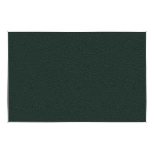 Pemberly Row Bulletin Board - Satin Aluminum Frame - 4ft H x 7ft 4&quotW in Ebony