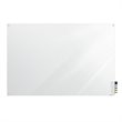 Pemberly Row Glass 2' x 3' Board with Square Corners in Frosted Black