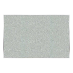 Pemberly Row Bulletin Board - Satin Aluminum Frame - 4ft H x 7ft 4&quotW - Silver