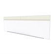 Pemberly Row Vinyl 5' x 16' Bulletin & Magnetic Whiteboard Set-A in Ivory