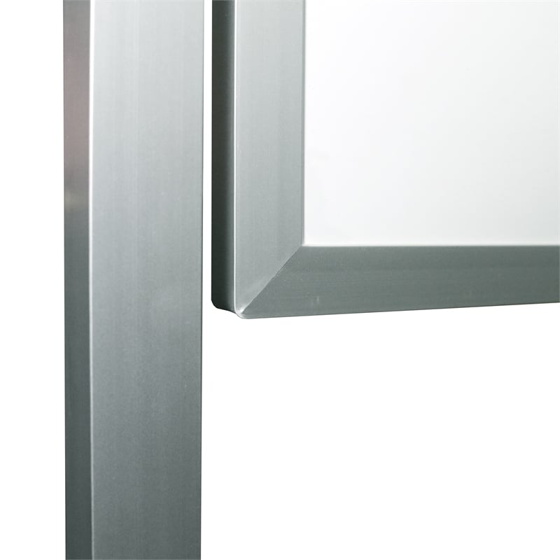 Pemberly Row Porcelain Whiteboard - Magnetic - Aluminum Frame - 4'x 8'
