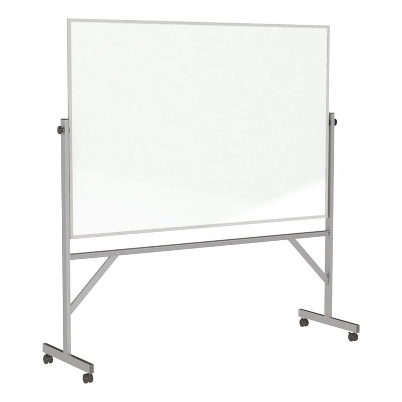 Pemberly Row Porcelain Whiteboard - Magnetic - Aluminum Frame - 4'x 8'