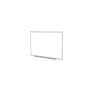 Pemberly Row 36.5&quot x 60.5&quot Silver Aluminum Frame Non-Magnetic Whiteboard