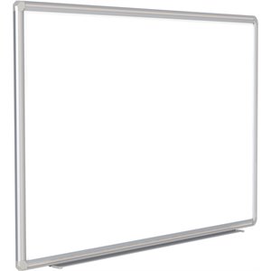 Pemberly Row 48&quotx144&quot Aluminum Frame Ceramic Magnetic Whiteboard - Gray Trim