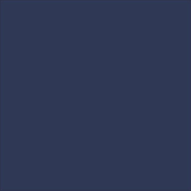 Pemberly Row Vinyl 4' x 10' Bulletin Board with Navy Blue Trim in Gray