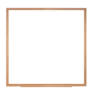 Pemberly Row 48.5&quot x 48.5&quot Wood Frame Non-Magnetic Whiteboard