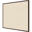 Pemberly Row Fabric 2' x 3' Impression Bulletin Board with Modern Frame in Beige