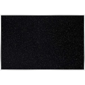 Pemberly Row 4' x 8' Rubber Bulletin Board with Aluminum Frame in Multi-Color