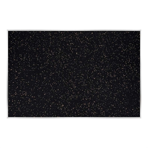 Pemberly Row Recycled Bulletin Board - Satin Aluminum Frame - 4ft H x 7ft 4&quotW