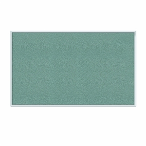 Pemberly Row Vinyl 4' x 6' Bulletin Board with Aluminum Frame in Stone