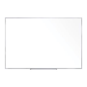 Pemberly Row 48.5&quot x 72.5&quot Silver Aluminum Frame Non-Magnetic Whiteboard