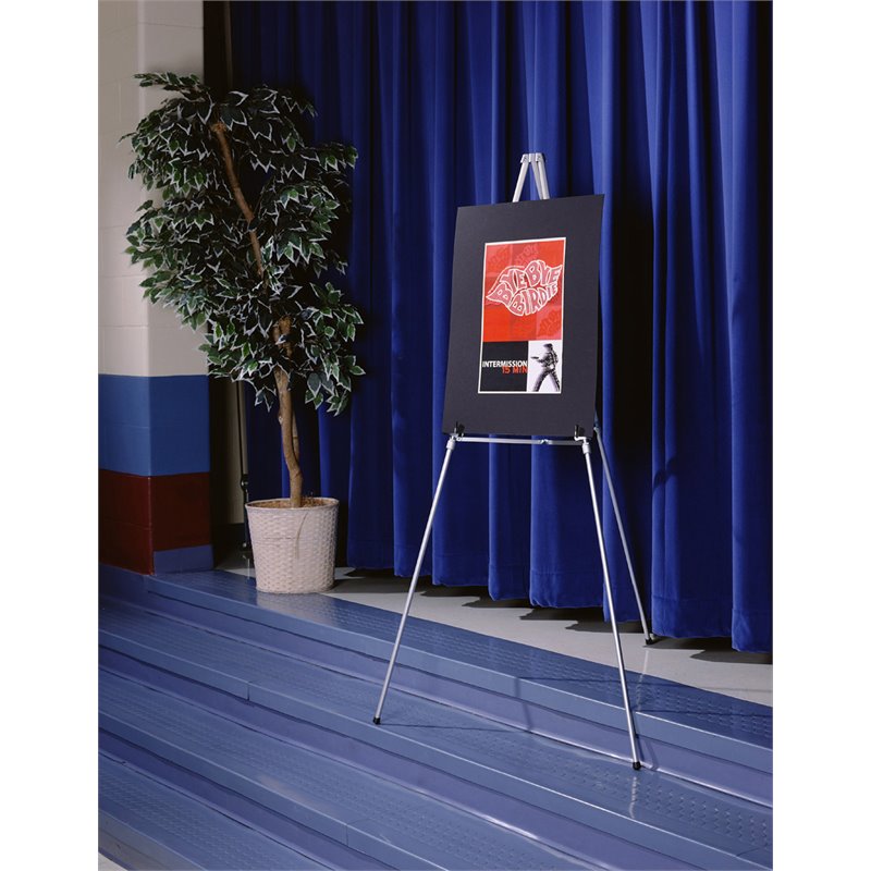 Pemberly Row Vinyl 4' x 8' Bulletin & Magnetic Whiteboard B-Set in Navy