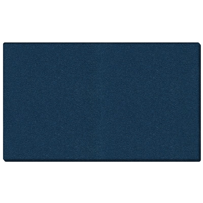Pemberly Row Vinyl 4' x 10' Wrapped Edge Bulletin Board in Navy