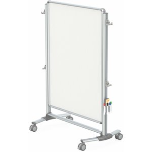 Pemberly Row 46&quot x 34&quot Junior Partition 2-Sided Magnetic Whiteboard in White