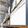 Pemberly Row Vinyl 3' x 4' Manufacturing In/Out Magnetic Whiteboard in Gray