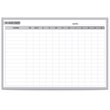 Pemberly Row Vinyl 3' x 4' Manufacturing In/Out Magnetic Whiteboard in Gray