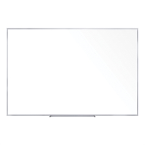 Pemberly Row Whiteboard w/Aluminum Frame - Non-Magnetic - 4ft H x 7ft 4&quotW