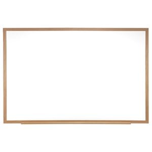 Pemberly Row 48.5&quot x 72.5&quot Wood Frame Non-Magnetic Whiteboard