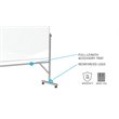 Pemberly Row 3' H x 4' W Reversible Magnetic Music Staff Whiteboard in White
