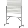 Pemberly Row 3' H x 4' W Reversible Magnetic Music Staff Whiteboard in White