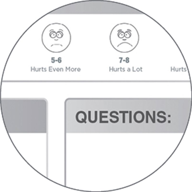 Pemberly Row Vinyl 2' x 3' Hospital Patient Room Magnetic Whiteboard in Gray