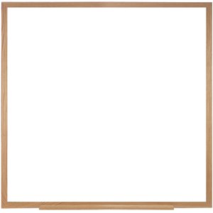 Pemberly Row 48.5&quot x 48.5&quot Wood Frame Ceramic Magnetic Whiteboard