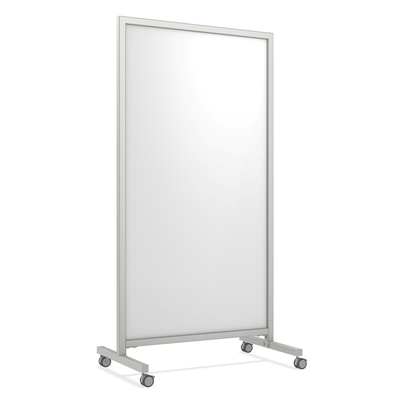 Pemberly Row Mobile Porcelain Whiteboard - Magnetic - 75