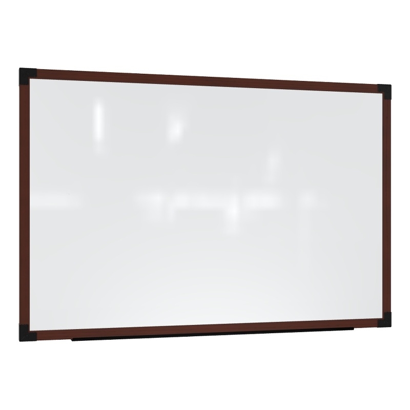 Pemberly Row Wall Whiteboard Magnetic Carmel Oak Frame 3 x 4ft