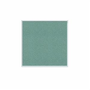 Pemberly Row Vinyl 4' x 4' Bulletin Board with Aluminum Frame in Stone