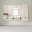Pemberly Row Non-Magnetic Graphics Slide Changeable Glass Dry Erase Board