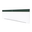 Pemberly Row Vinyl 5' x 16' Bulletin & Magnetic Whiteboard Set-A in Ebony Brown