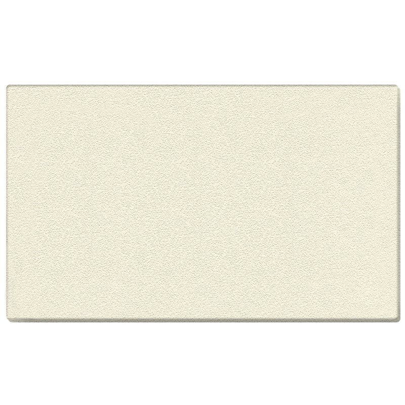 Pemberly Row Vinyl 4' x 12' Wrapped Edge Bulletin Board in Ivory