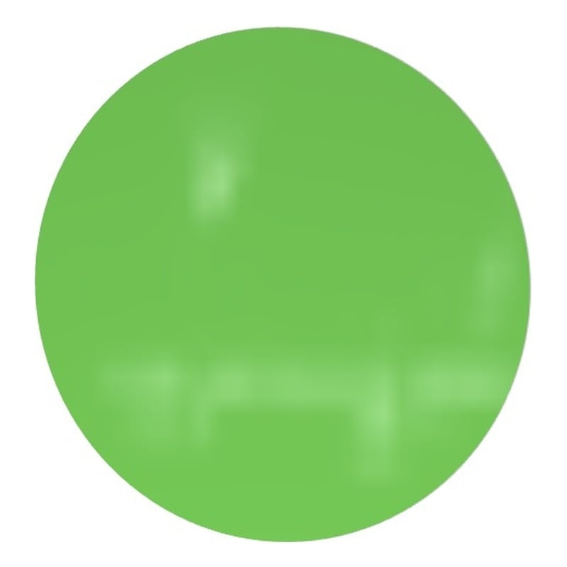 Pemberly Row Low Profile Circular Glass Dry Erase Board Non-Magnetic in Green