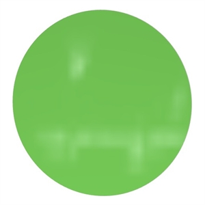 Pemberly Row Low Profile Circular Glass Dry Erase Board Non-Magnetic in Green