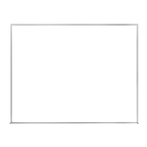 Pemberly Row 18.0&quot x 24.0&quot Silver Aluminum Frame Non-Magnetic Whiteboard