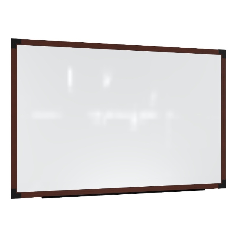 Pemberly Row Wall Whiteboard Magnetic Carmel Oak Frame 4 x 5ft