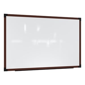 Pemberly Row Wall Whiteboard Magnetic Carmel Oak Frame 4 x 5ft