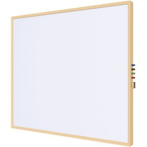 Pemberly Row Ceramic 2' x 3' Impression Whiteboard with Modern Frame in White