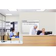 Pemberly Row Vinyl 3' x 4' Hospital OR Schedule Magnetic Whiteboard in Gray