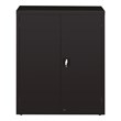 Pemberly Row 3 Shelf Welded Metal Locking Storage Cabinet in Black