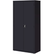 Pemberly Row Metal Storage Cabinet with 4 Shelves 18Dx36Wx72H in Black
